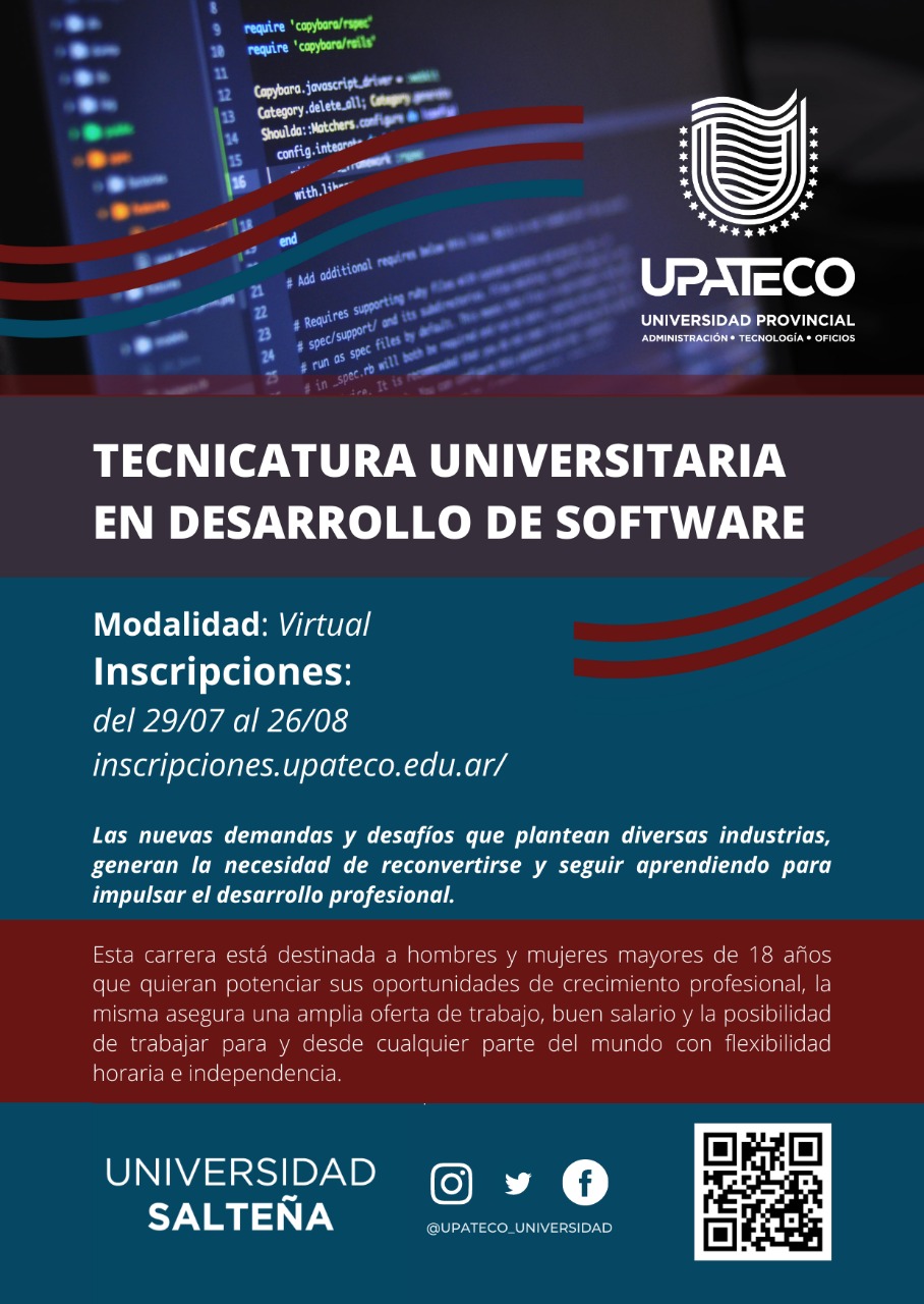 Tecnicatura Universitaria en Desarrollo de Software
