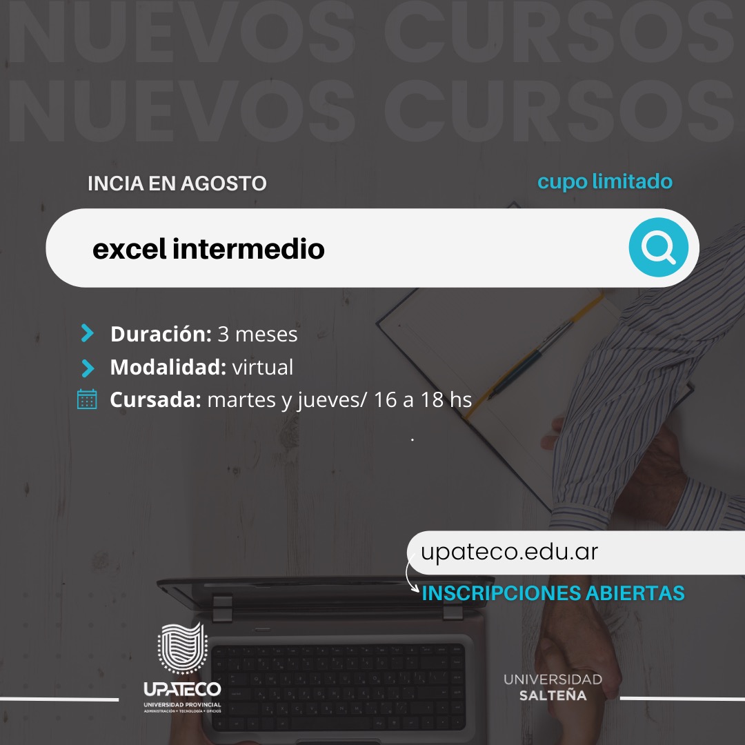 Excel Intermedio 2023 (Virtual)