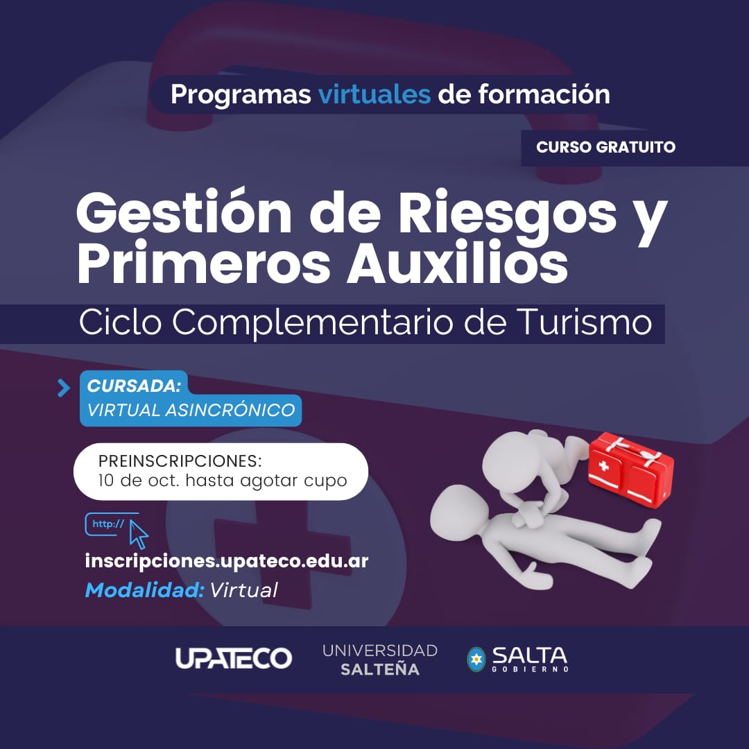 Gestión de Riesgos y Primeros Auxilios (Ciclo Complementario de Turismo)