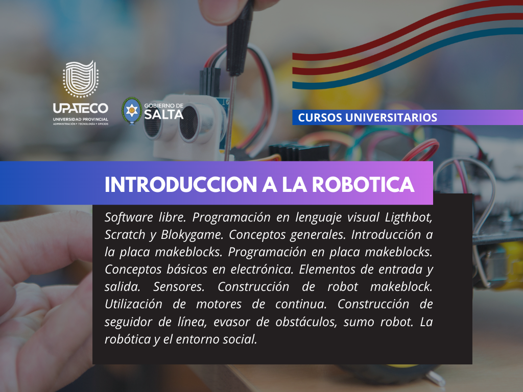 INTRODUCCION A LA ROBOTICA 2023 (virtual)